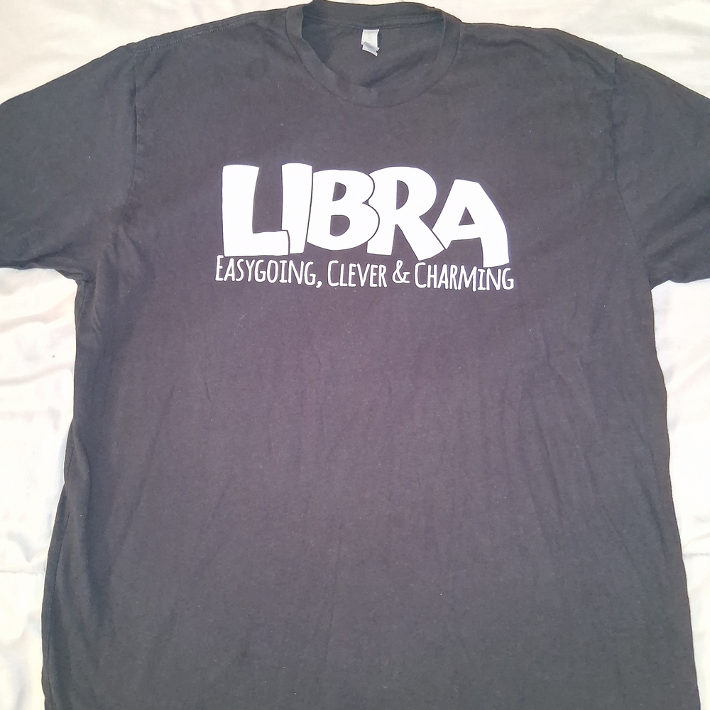 Libra Black Graphic T-Shirt